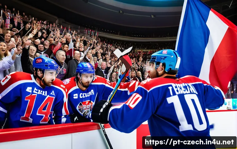 체코 출신 유명 스포츠 선수 - A dynamic ice hockey scene featuring a Czech male player in full protective gear and team uniform, s...