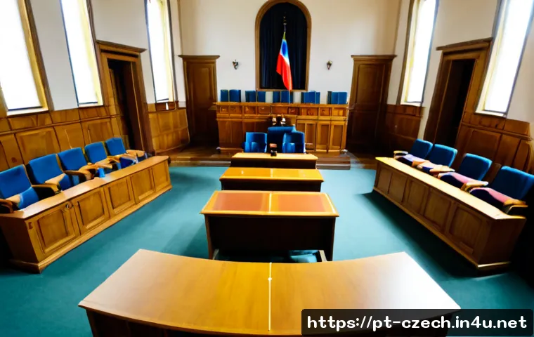 Home 17 체코의 현대 정치 - Photorealistic wide-angle view of the Czech Parliament chamber during a modern legislative session, ...